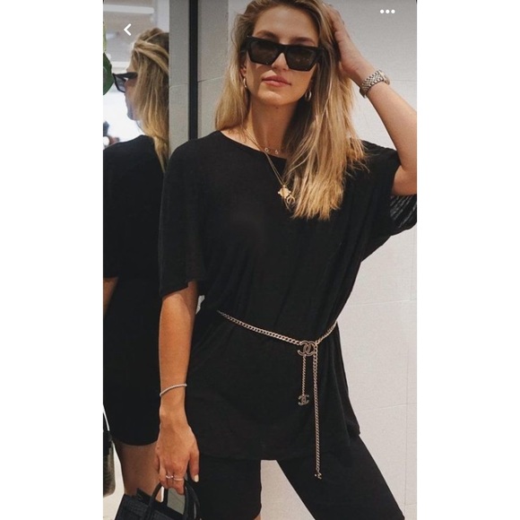 Chanel iconic motiv cc charm chain link silver belt. - Picture 7 of 8